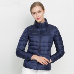 2017 Spring 19 Colors New 90% White Duck Down Coat Stand Collar Warm Slim Zipper Women Fashion Light Down Jacket S-3XL