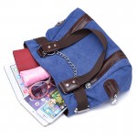 2017 Summer Canvas Bags Chains Women Handbags Fashion Double Zipper Women Shoulder Bags Large Capacity Patchwork LadiesTote Bag