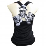 2017 Summer Cool Vest Women Fashion 3D Printed Skull Pattern Tank Top Sexy Top
