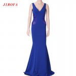 2017 Summer Dress Women Party Elegant V Neck Sleeveless Blue Bodycon Dress Slim Ladies For Evening Party Prom Wear Vestidos