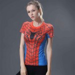 2017 Summer Fashion Women's Short sleeves T-Shirt 3D Print Superman Batman Series Slim Sweat quickly dry Women T-Shirt Plus Size