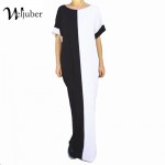 2017 Summer Maxi Dress Women Short Sleeve Party Dresses Loose Long Boho Dress Women Clothing Vestidos Weljuber