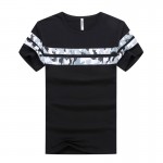 2017 Summer Men's T-shirt Fashion Casual printing Short Sleeve Elasticity T-shirt Size:M-2XL V7S1T073