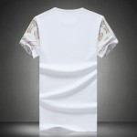 2017 Summer New High-End Men's Brand T-Shirt Fashion Slim Gold Dragon Printing T Shirt Plus Size Short-Sleeved Tee Shirt Men 5XL