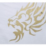 2017 Summer New High-End Men's Brand T-Shirt Fashion Slim Gold Dragon Printing T Shirt Plus Size Short-Sleeved Tee Shirt Men 5XL