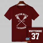 2017 Summer Teen Wolf T-shirt Stiles Stilinski 24 Tshirt BEACON HILLS LACROSSE Tops Tee Shirts TeenWolf Funny T Shirt Women Men