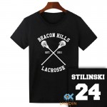 2017 Summer Teen Wolf T-shirt Stiles Stilinski 24 Tshirt BEACON HILLS LACROSSE Tops Tee Shirts TeenWolf Funny T Shirt Women Men