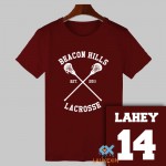 2017 Summer Teen Wolf T-shirt Stiles Stilinski 24 Tshirt BEACON HILLS LACROSSE Tops Tee Shirts TeenWolf Funny T Shirt Women Men