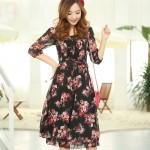 2017 Summer dress Sweet bohemian dress Fashion casual chiffon long  Dress Vestidos Robe