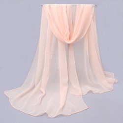 2017 Summer soild Silk Scarf Women Chiffon Scarves Sunscreen echarpes foulards femme shawl Female Luxury Brand Scarf