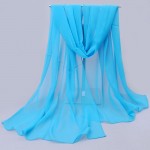 2017 Summer soild Silk Scarf Women Chiffon Scarves Sunscreen echarpes foulards femme shawl Female Luxury Brand Scarf