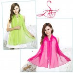 2017 Summer soild Silk Scarf Women Chiffon Scarves Sunscreen echarpes foulards femme shawl Female Luxury Brand Scarf