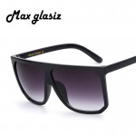 2017 Sun Glasses For Women Brand Designer Fashion Luxury Oversized Vintage Sunglasses Sqaure Sunglass Retro Female Flat eyewear