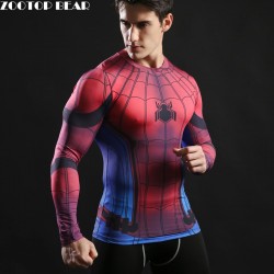 2017 TOP sale Mens Boys Compression Armour Base Layer Long Sleeve Thermal Under Top Tee Shirt New T shirt Fitness T-shirt