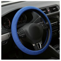 2017 Tirol hot sale Car Auto Universal Elastic Handmade Skidproof Steering Wheel Cover Blue/Black hot selling