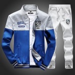 2017 Tracksuits Men's Sportswear Sets Jackets+pants Mens Hoodies and Sweatshirts Suits Plus Size 4XL X270