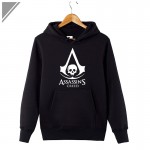2017 Winter Dress Thick Material Assassins Creed Printing Hoodies With Hat Hoody For Men Casual Loose Hoodie  Hooded Sweatshirt