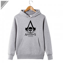 2017 Winter Dress Thick Material Assassins Creed Printing Hoodies With Hat Hoody For Men Casual Loose Hoodie  Hooded Sweatshirt