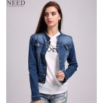 2017 Women Basic Coat Denim Jacket Women Plus Size 4XL 5XL Winter Denim Jacket For Women Jeans Jacket Women Oversized Denim Coat
