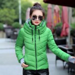2017 Women Basic Down Top Jacket Plus Size Female Coat Slim Autumn Winter Parkas Collar Outerwear Long Sleeve Casual Jackets