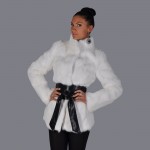 2017 Women Real Fur Coat Full Pelt Women Rabbit Fur Coat Full Length Sleeve Natural Black Fur coats Women Can add hood Plus size