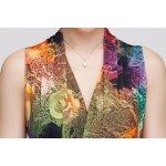 2017 Women Summer Style Printed Bohemian Beach sundress Plus Size V-neck Sleeveless Long Maxi Dress casual Femme Vestidos