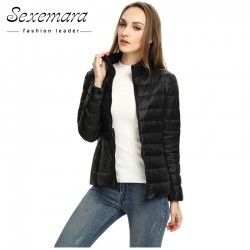 2017 Women zipper Ultra Light thinsulate Down Jacket, Winter Duck Down, Jacket Women Slim Thin Long Sleeve  Coat Pocket Parka