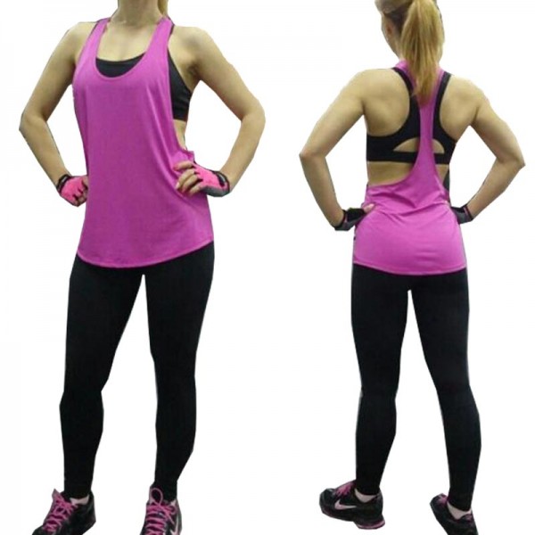 2017 Women's movement Tank Tops Quick Dry Breathable Sleeveless footing Clothes movement Fitness Sexy Vest 3 sizes 6 colors