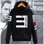 2017 autumn winter men hipster Eminem Hoodies Reverse E Hip-hop fleece hooded male hip-hop funny sweatshirt brand tracksuits mma