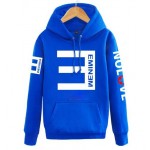 2017 autumn winter men hipster Eminem Hoodies Reverse E Hip-hop fleece hooded male hip-hop funny sweatshirt brand tracksuits mma