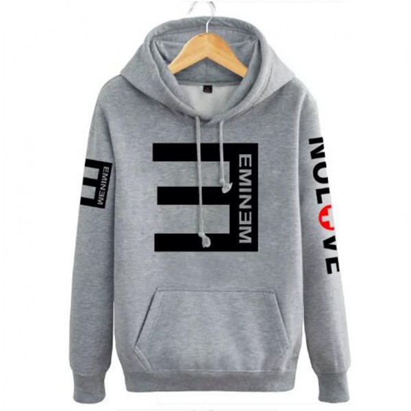 2017 autumn winter men hipster Eminem Hoodies Reverse E Hip-hop fleece hooded male hip-hop funny sweatshirt brand tracksuits mma