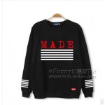 2017 bigbang star team made  top sweatshirt kpop outerwear for Woman and men black and white uniform