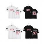 2017 harajuku Kpop BTS GroupTops Cotton T Shirt Women Fashion Design Women's T-Shirt Printed top tees