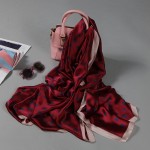 2017 luxury brand new summer women's scarf fashion lady silk scarves print soft shawls pashmina foulard femme long size bandana