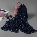2017 luxury brand new summer women's scarf fashion lady silk scarves print soft shawls pashmina foulard femme long size bandana