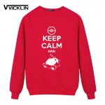 2017 new Fashion Classic Style Keep Calm And Carry On Snorlax Sleep On Pokemon Fleece Hoodies Sweatshirt Music Rock N Roll Band 