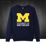 2017 new Michigan University American college baseball s jersey clothing Men's Sweatshirts Printed Men Hoodies Pullover XS-XXL