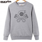 2017 new Turbo Skull  New Fashion Men's sweatshirt Cotton printing hoodies Man Clothing Plus Size XS-XXL 
