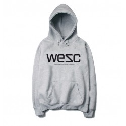 2017 new WESC Hoodie design fashion hip-hop style men and women O Fleece Hoodie neck in autumn and winte