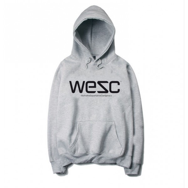 2017 new WESC Hoodie design fashion hip-hop style men and women O Fleece Hoodie neck in autumn and winte