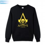 2017 new anime game assassin's creed 3 III printed Sweatshirt cotton long sleeve Gamer  dresses for men plus size park pullover 