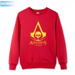 2017 new anime game assassin's creed 3 III printed Sweatshirt cotton long sleeve Gamer  dresses for men plus size park pullover 