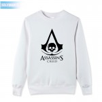 2017 new anime game assassin's creed 3 III printed Sweatshirt cotton long sleeve Gamer  dresses for men plus size park pullover 
