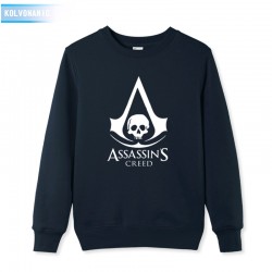 2017 new anime game assassin's creed 3 III printed Sweatshirt cotton long sleeve Gamer  dresses for men plus size park pullover 