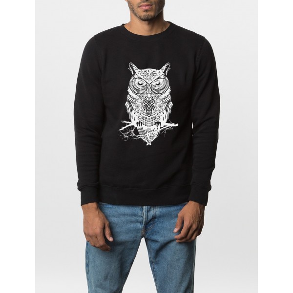 2017 new autumn winter fashion owl animal sweatshirt hoodies hip hop style harajuku hoody top brand clothing drake funny hoody