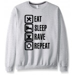 2017 new autumn winter harajuku hoodies fashion brand men eat sleep game sweatshirt top fleece streetwear male funny hip hop 