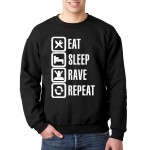 2017 new autumn winter harajuku hoodies fashion brand men eat sleep game sweatshirt top fleece streetwear male funny hip hop 