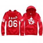 2017 new auturn winter Fashion Asap Rocky 06 printed Hip Hop Street Sweatshirts harajuku Hoodies Plus Velet Hoodies Men