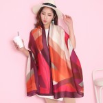 2017 new brand Women Silk scarf Beach Shawl and Echarpe Luxurious Wrap of New Designer scarves Plus Size female beach stole 2017 new brand Women Silk scarf Beach Shawl and Echarpe Luxurious Wrap of New Designer scarves Plus Size female beach stole