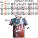 2017 new the Joker 3d t shirt funny comics character joker with poker 3d t-shirt summer style outfit tees top full printing